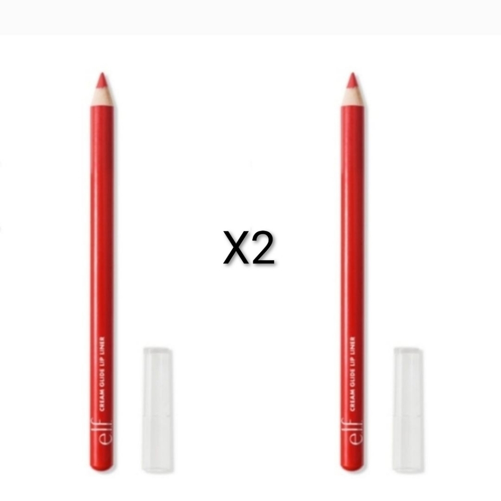 ✨ ELF Cosmetics Cream Glide Lip Liner Shade: Red Receipt (Set Of 2) ♥️ 🆕